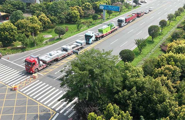 大宏立成套設備啟運哈薩克斯坦：200TPH 產能助力公路建設